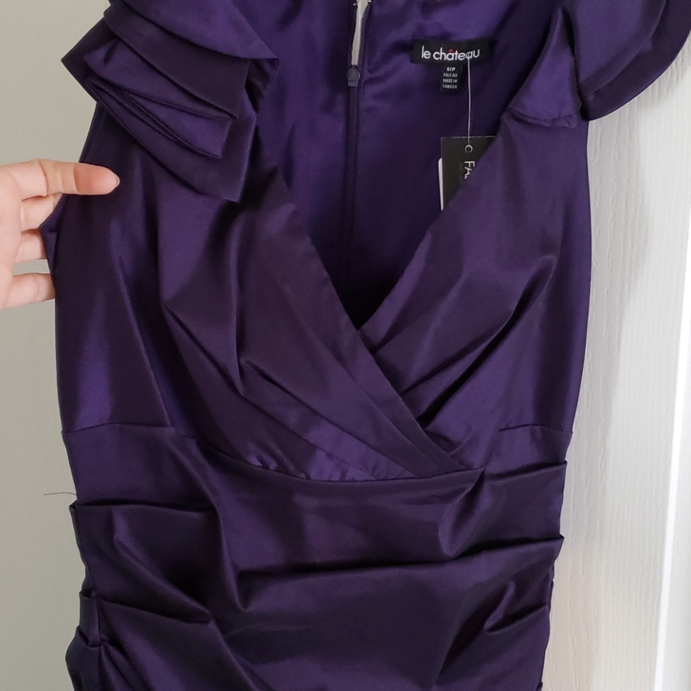 Formal satin dress Never Worn New With Tags MADE IN CANADA